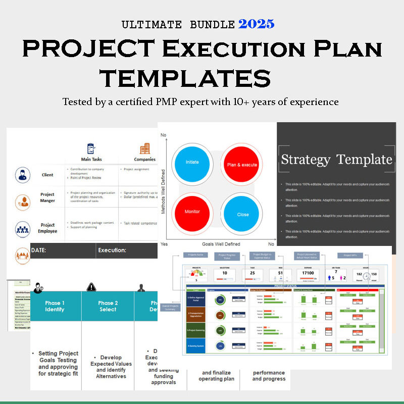 Project Execution plan Template Excel