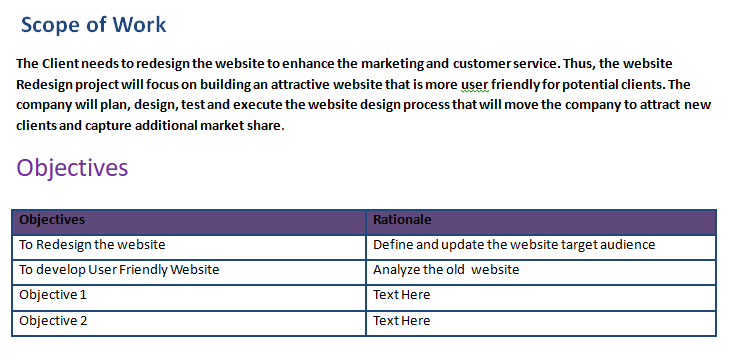 scope management plan