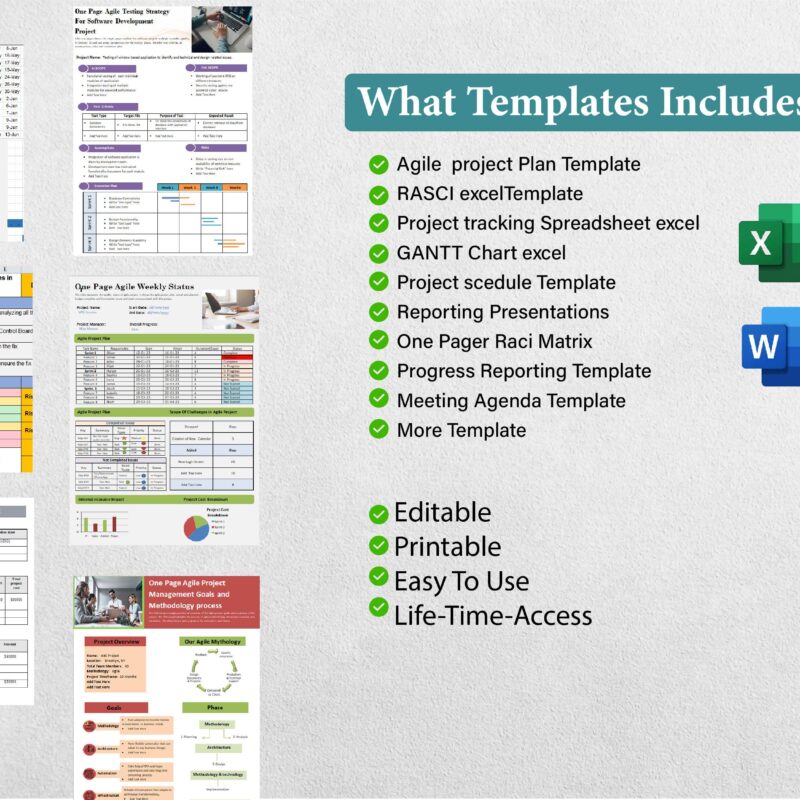 Agile Project Plan Templates - Project Management Document Templates