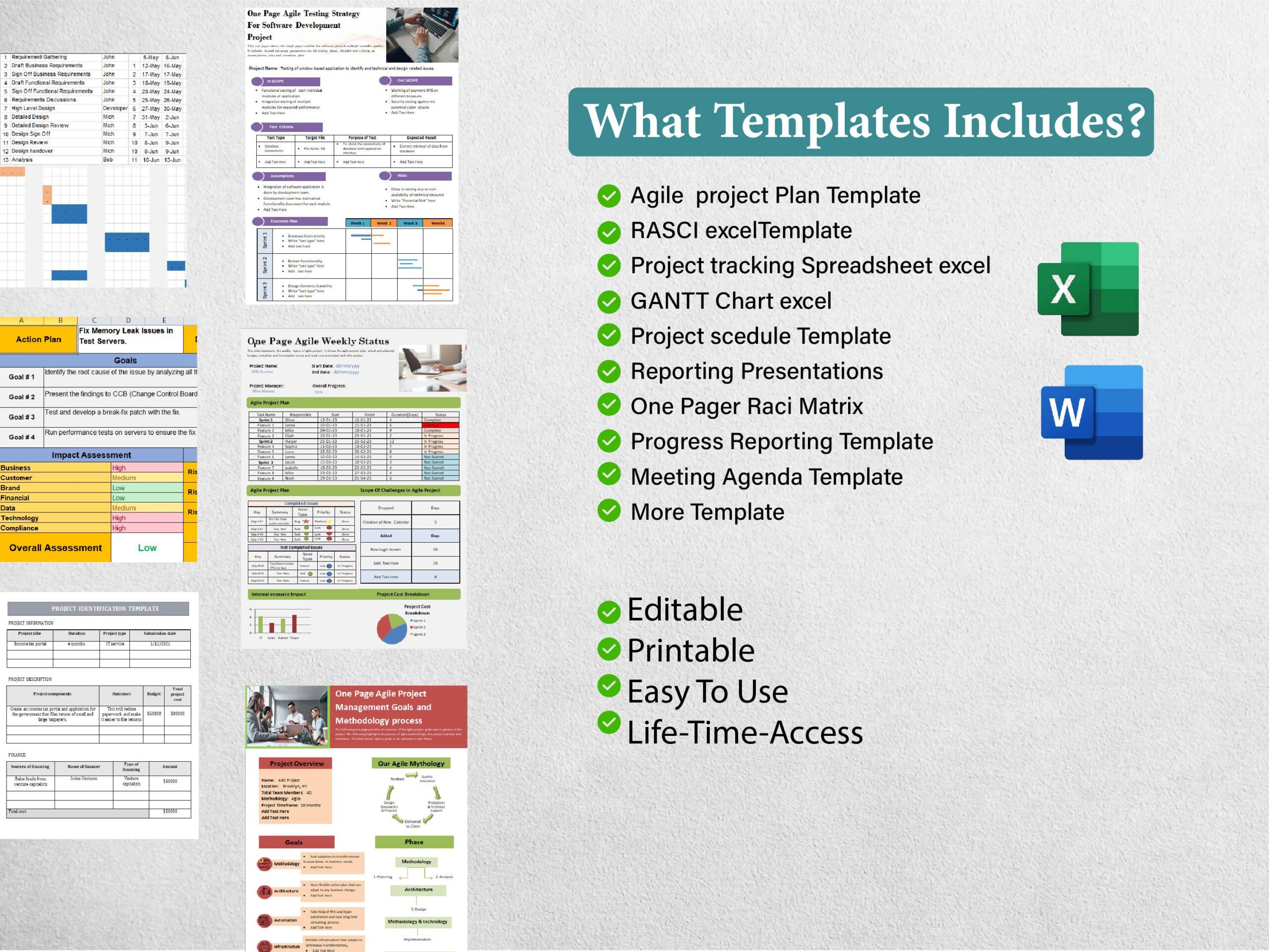 Agile Project Plan Templates - Image 6